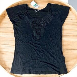 NWT Cable & Gauge Black Top Juniors Large
